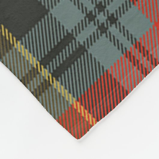 MacPherson Weathered Clan Abzeichen Tartan Kariert Fleecedecke (Ecke)