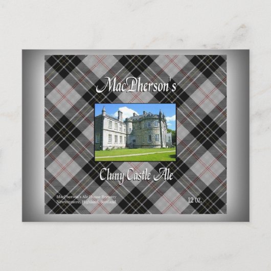 MacPhersons Cluny Castle Ale Postkarte (Vorderseite)