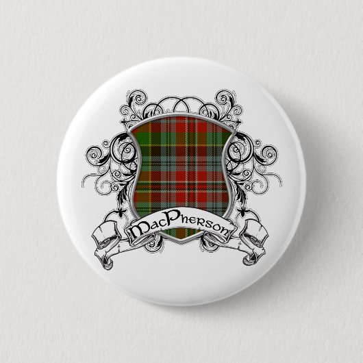 MacPhersontartan-Schild Button (Vorderseite)