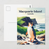 Macquarie-Insel Australien Postkarte (Vorne/Hinten)