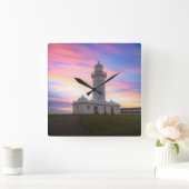 Macquarie Leuchtturm | Sydney, Australien Quadratische Wanduhr (Zuhause)