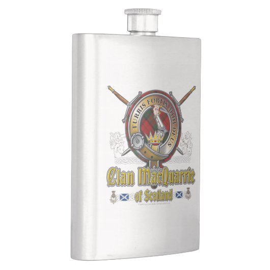 MacQuarrie Clan Abzeichen Flachmann (Rechts)