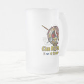 MacQuarrie Clan Abzeichen Mattglas Bierglas (VorderseiteRechts)