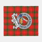 MacQuarrie Modernes Clan Abzeichen Tartan Kariert Fleecedecke (Vorderseite (Horizontal))
