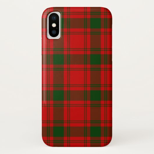 MacQuarrie Tartan rot kariert Case-Mate iPhone Hülle (Rückseite)