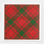 MacQuarrie Tartan rot kariert Serviette (Vorderseite)