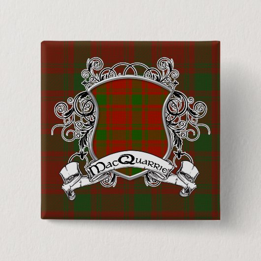 MacQuarrie Tartan-Schild Button (Vorderseite)