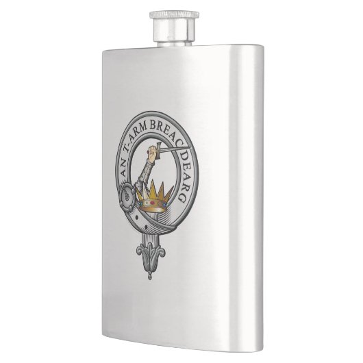 MacQuarrie Wappen Abzeichen Flachmann (Links)