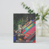 Macque Monkey at Batu Caves, Malaysia Travel Postkarte (Stehend Vorderseite)