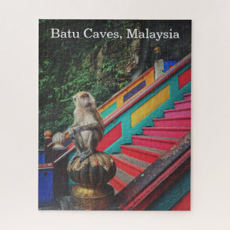 Macque Monkey at Batu Caves, Malaysia Travel Puzzle