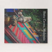 Macque Monkey at Batu Caves, Malaysia Travel Puzzle (Horizontal)