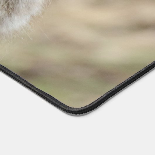 Macque Monkey, der das gute Leben genießt Schreibtischunterlage (Ecke)