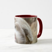 Macque Monkey, der das gute Leben genießt Tasse (VorderseiteRechts)