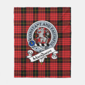 MacQueen Clan Abzeichen Tartan Kariert Fleecedecke (Vorderseite)