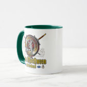 MacQueen Clan Abzeichen Tasse (Vorderseite Links)