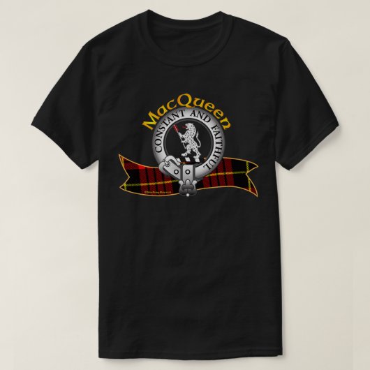 MacQueen Clan Tartan Crest Motto Pullover (Design vorne)