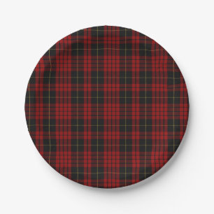 MacQueen Clan Tartan Kariertes Papierplatte Pappteller
