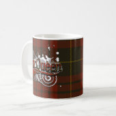 MacQueen Tartan Grunge Kaffeetasse (Vorderseite Links)