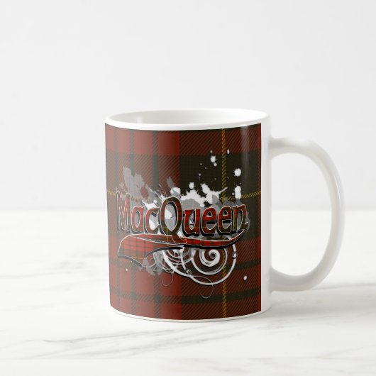 MacQueen Tartan Grunge Kaffeetasse (Rechts)