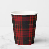 MacQueen Tartan Kariert Paper Cups Pappbecher (Vorderseite)
