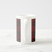 MacQueen Tartan Mit Monogramm Porzellantasse (Rückseite)