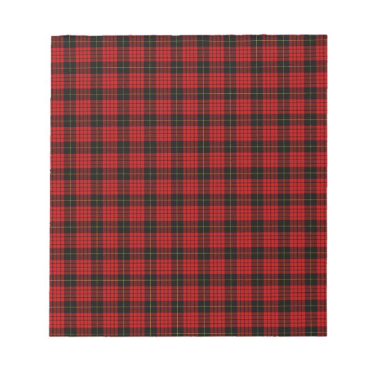 MacQueen Tartan Notizblock (Vorderseite)