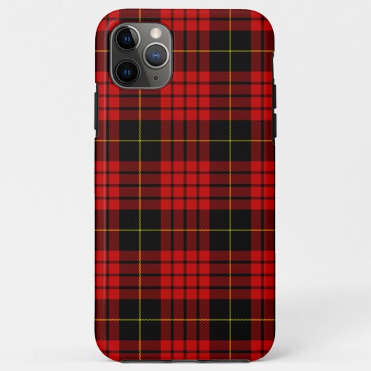 MacQueen Tartan Red and Black Kariert Case-Mate iPhone Hülle (Rückseite)