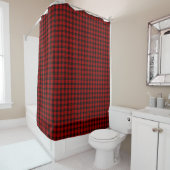 MacQueen Tartan Red and Black Kariert Duschvorhang (Beispiel)