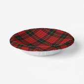 MacQueen Tartan Red and Black Kariert Pappteller (Gewinkelt)