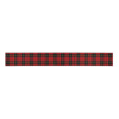 MacQueen Tartan Red and Black Kariert Ripsband (Vorderseite)