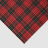 MacQueen Tartan Red and Black Kariert Seidenpapier (Detail)