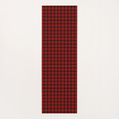 MacQueen Tartan Red and Black Kariert Yogamatte (Rückseite)