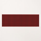 MacQueen Tartan Red and Black Kariert Yogamatte (Vorderseite (Horizontal))