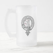 MacQueen Wappen Abzeichen Mattglas Bierglas (Links)