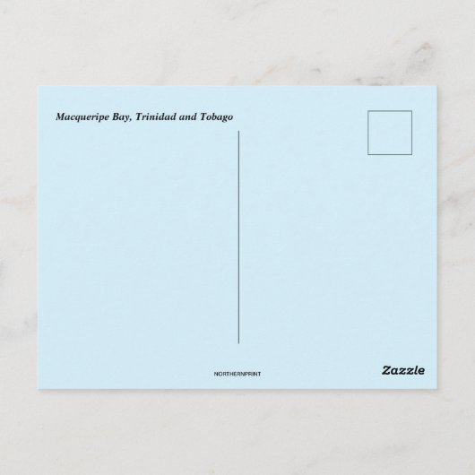 Macqueripe Bay Trinidad und Tobago Postkarte (Rückseite)