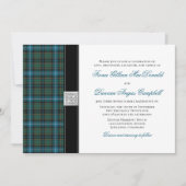 MacRae Ancient Jagd Tartan Hochzeitseinladung Einladung (Vorderseite)