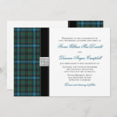 MacRae Ancient Jagd Tartan Hochzeitseinladung Einladung (Vorne/Hinten)