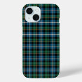 MacRae Clan Bright Blue und Green Hunting Tartan Case-Mate iPhone Hülle (Rückseite)