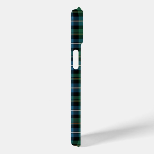 MacRae Clan Bright Blue und Green Hunting Tartan Case-Mate iPhone Hülle (Rückseite / Rechts)