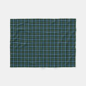 MacRae Clan Green und Blue Hunting Tartan Fleecedecke (Vorderseite (Horizontal))
