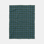 MacRae Clan Green und Blue Hunting Tartan Fleecedecke (Vorderseite)