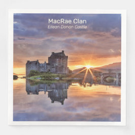 MacRae Clans Eilean Donan Castle Foto Serviette