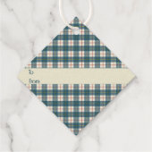 MacRae Conchra Modernes Original Scottish Tartan Geschenkanhänger (Rückseite)