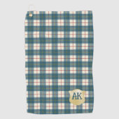 MacRae Conchra Modernes Original Scottish Tartan Golfhandtuch (Vorderseite)