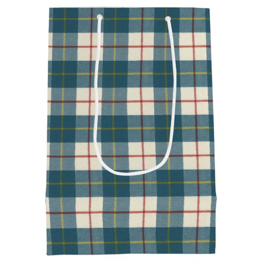 MacRae Conchra Original Scottish Tartan Mittlere Geschenktüte (Rückseite)