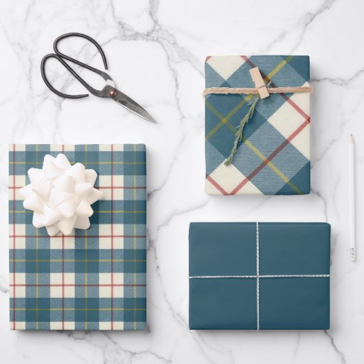 MacRae Conchra Scottish Clan Tartan Geschenkpapier Set (Vorderseite)