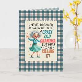 MacRae Conchra Tartan Grandma Humorous  Birthday Karte