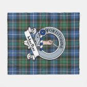MacRae Jagd Ancient Clan Abzeichen Tartan Kariert Fleecedecke (Vorderseite (Horizontal))