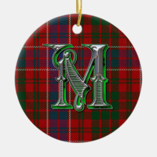 MacRae Kariert Monogram Ornament