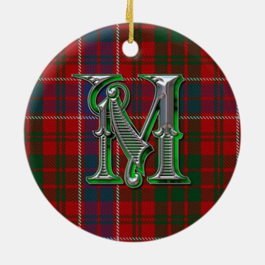 MacRae Kariert Monogram Ornament (Hinten)